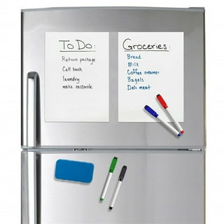 Clear Dry Erase Board Paper-Whiteboard for Fridge-Clear Contact Paper Sheets for Wall-Adhesive Dry Erase Board Sticker for Desk/Refrigerator/Office/
