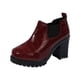 thumbnail image 2 of Xucatan Women's Square Toe Lace-Up Zipper Leather Shoes, Chunky Heel Ankle Booties for Women, Dressy Casual Fall Winter Boots for Office & Daily Wear Gift, 2 of 7