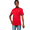 Red, variant on Asano Premium Unisex Checker Polo Shirt - 100% Combed Cotton 6.5oz Piqué - Checker Knit Collar & Cuffs - Reinforced Placket - Double Stitched - White/Black/Red/Khaki