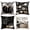 Black, variant on Sm:)e Hello Autumn Flower Maple Leaves Orange Pumpkin Watercolor Fall Throw Pillow Covers 18 x 18 Inch Set of 4