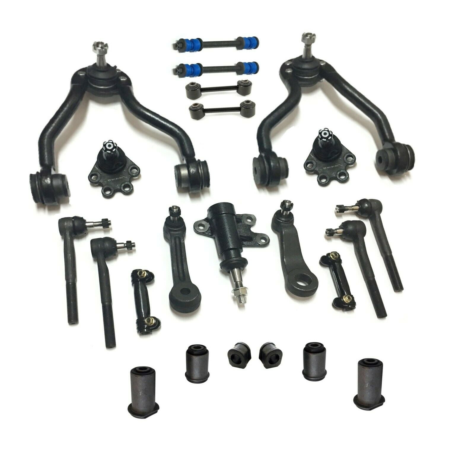 23 Pc Rear & Front Suspension Lower Control Arm Bushing Stabilizer Bar