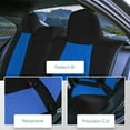thumbnail image 3 of For Toyota Corolla 2020-2024 FH Group Custom Fit Neoprene Car Seat Covers Waterproof Blue - Rear Seat (Headrest - Rear Non Detachable), 3 of 6