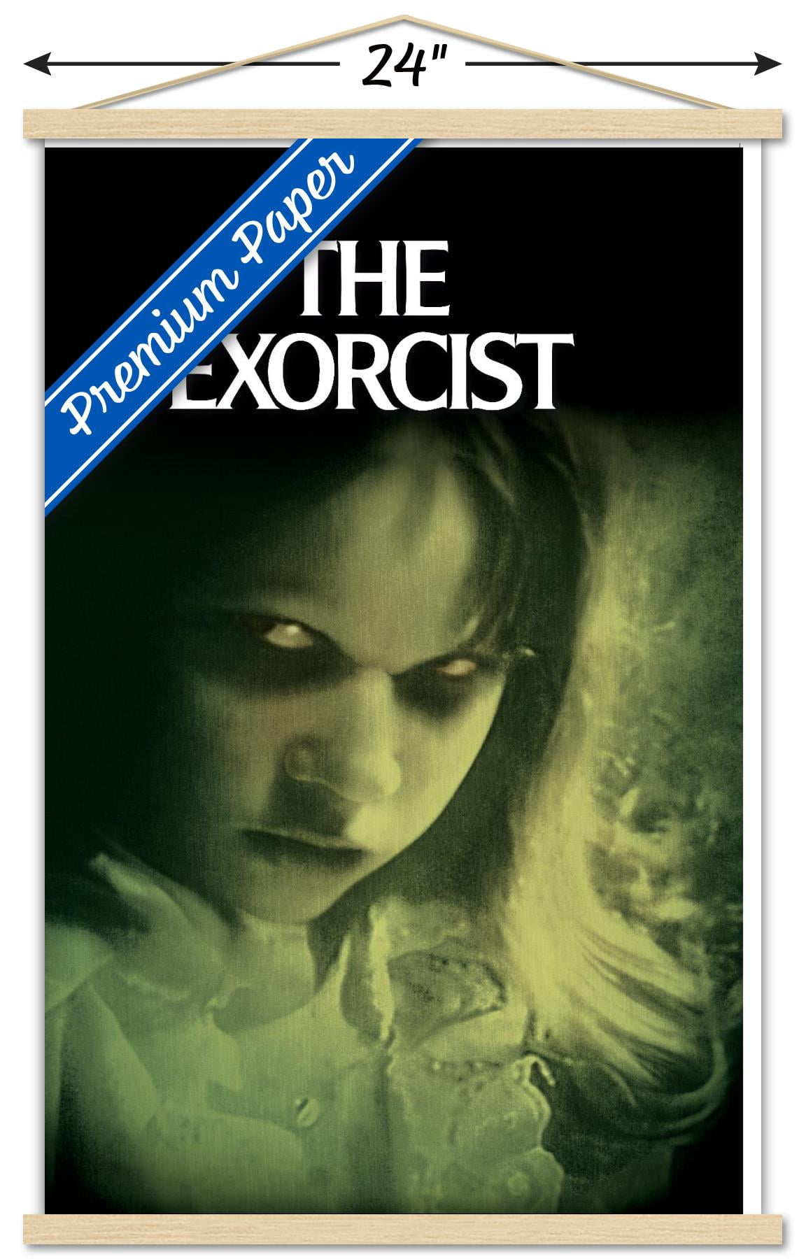 The Exorcist - Eyes Wall Poster with Wooden Magnetic Frame, 22.375" x 34"