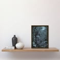 thumbnail image 2 of Woman Waiting in a Moonlit Forest Illustration Artwork Framed Wall Art Print A4, 2 of 4