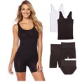 thumbnail image 3 of Yummie by Heather Thomson Seamless Shapewear Wardrobe 5-Pk Blk/Wht 1X/2X (14-18), 3 of 8