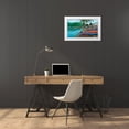 thumbnail image 3 of Bansemer, Roger 14x10 White Modern Wood Framed Museum Art Print Titled - St. Lucia Fishing Fleet, 3 of 4