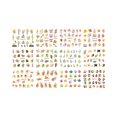 thumbnail image 1 of Heliisoer Nail Art Sticker Maple Leaf 12 In Large Watermark Squirrel Nail Decal, 1 of 1
