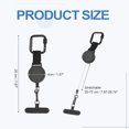 thumbnail image 2 of Correa Antirrobo Uxcell para Teléfono (Estirable de 20 a 73 cm, Negra) Lanyard Retráctil con Tab de Sujeción de Acero, Ideal para Esquí/Excursionismo/Escalada/Pesca, 2 of 7
