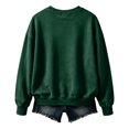 thumbnail image 3 of Womens Vintage Crew Neck Sweatshirt Long Sleeve Full Moon Witch Graphic Pullover Relaxed Fit Casual Fall Halloween Tops Green S, 3 of 3