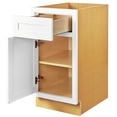 thumbnail image 3 of RTA Wholesalers Snow White Inset Shaker 21" Base Cabinet, Single Door, Single Drawer, Unassembled, 3 of 6