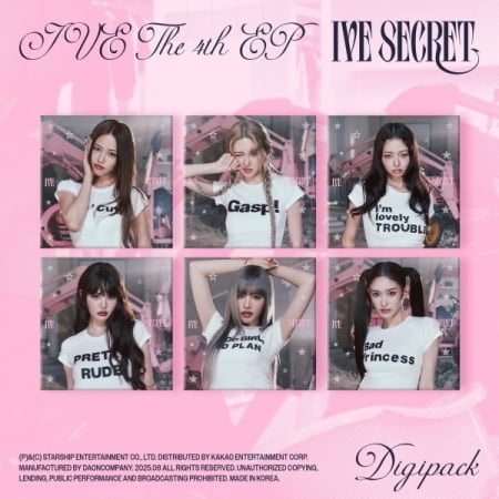 Ive - Ive Secret - Digipack Random Cover Version - incl. Photbook, Photocard   Mini-Folded Poster - Music & Performance - CD
