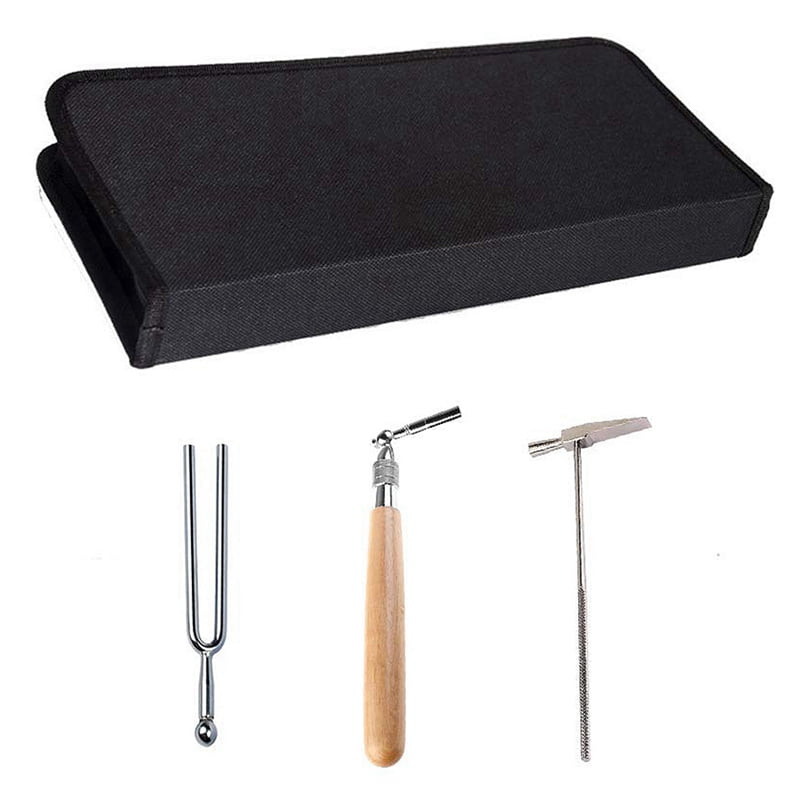 Piano Tuning Kit 32Pcs Professional Piano Tuners Tools Set Wrench Hammer Mute Fork Screwdriver Belt Tweezers Clip