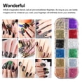 thumbnail image 6 of Foil Nail Glitter Chip Art Decoration, Manicure Nail Glitter Sequins, Foil Nail Paillette Chip, 3D DIY Nail Gems Decoration, Multicolor Gold Silver Flakes Acrylic Crystals Nail Accessories, 6 of 8