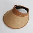 thumbnail image 3 of EFINNY Women's Hat Empty Top Hat Straw Hat Sun Protection Covering Face, 3 of 4