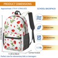 thumbnail image 3 of Pioneer Flower Floral Print Pattern 17" School Backpacks for Teens,Waterproof Oxford Fabric,S-Shape Padded Straps for School,Travel,Hiking,Camping, 3 of 6