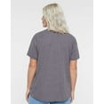 thumbnail image 3 of LAT B06938137 Women High-Low T-Shirt, Granite Heather - 2XL, 3 of 5