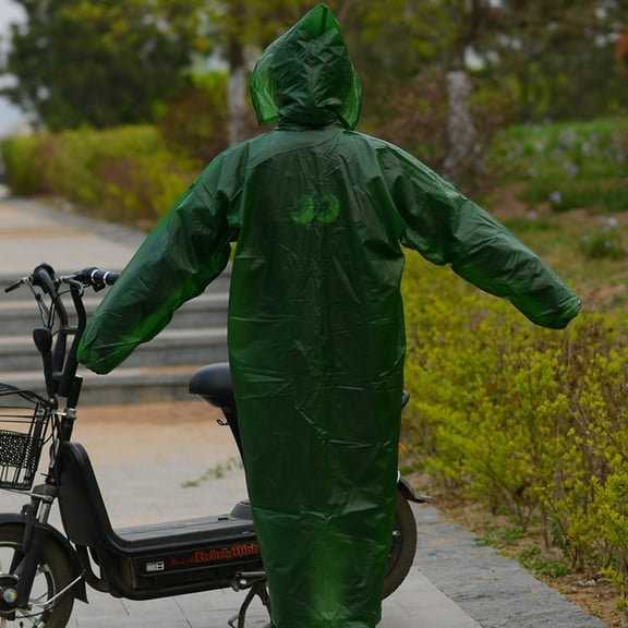 Worgeous travel rain poncho Hooded Raincoat Waterproof PE 1Pcs for Adult Rainy Days
