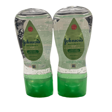 Johnson’s Aloe & Vitamin E Oil Gel 6.5 oz Pack of 2