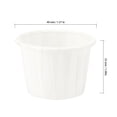 thumbnail image 2 of ZEONHAK 1000 Pack 2 oz Paper Souffle Cups, White Paper Portion Cups, Paper Condiment Cups for Measuring, Sauces, Jello Shots, 2 of 6
