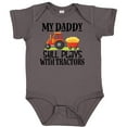thumbnail image 3 of Inktastic Farming Daddy Plays with Tractors Boys or Girls Baby Bodysuit, 3 of 5