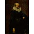 thumbnail image 2 of Dutch School 11x14 Black Ornate Wood Framed Double Matted Museum Art Print Titled: Portrait of a Gentleman (1640), 2 of 5