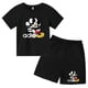 thumbnail image 3 of Camiseta y pantalones cortos con estampado de Mickey Mouse de verano para niños y adolescentes, traje de 2 piezas, ropa deportiva informal para niños y niñas, conjunto de moda Sunshine, 3 of 4