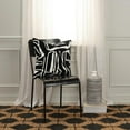 thumbnail image 2 of Rizzy Home Ivory/Black 20"X20" Abstract Appliqued Poly Filled Throw Pillow, 2 of 5