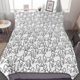 thumbnail image 1 of HAHDAXIA Cat Repeat Bedding Solid Comforter Set for All Seasons,3 Pieces(1 Comforter+2 Pillowcases),Soft Microfiber Bedding Set King(90"x90"), 1 of 7