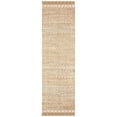 thumbnail image 4 of SAFAVIEH Natural Fiber Vivian Geometric Solid Area Rug, Natural/Grey, 6' x 6' Square, 4 of 9