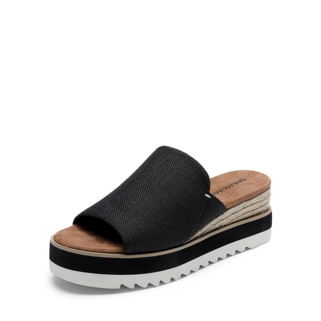 Sandalias Plataforma DREAM PAIRS para Mujer Negro Tacón 7 cm