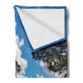 thumbnail image 2 of Hobbits Soft Flannel Fleece Throw Blanket, Overhill Hobbit Village in Matamata New Zealand Fantasy Scene House Image Print, Cozy Plush for Indoor and Outdoor Use, 50" x 70", Green Blue, by Ambesonne, 2 of 5