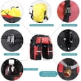 thumbnail image 3 of Bolsa grande para bicicleta de 70l, bolsa doble 3 en 1 para bicicleta, portaequipajes, alforja para bicicleta, para deportes de viaje al aire libre MTB, 3 of 4