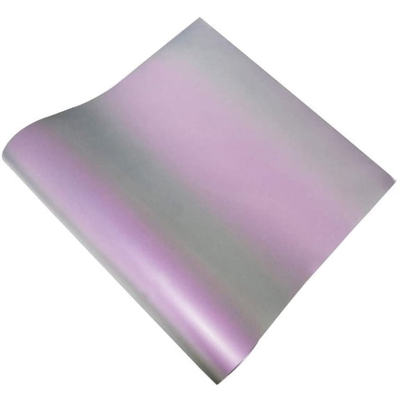 INTBUYING 1Yard 20" Width Silver Reflective Light Heat Transfer Vinyl Heating Press Shiny
