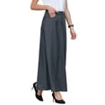 thumbnail image 4 of INSPIRE CHIC Women's Business Pencil Skirt High Waist 2026 Casual Work Long Skirts S Dark Grey, 4 of 5