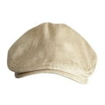 thumbnail image 4 of Boina estilo británico retro para hombre y mujer, gorro de vendedor de periódicos, gorro de taxista Beige, 4 of 8