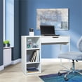 thumbnail image 2 of Pemberly Row Modern 40"W Desk in Engineered Wood White Finish, 2 of 5