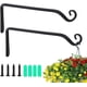 thumbnail image 1 of Ganchos para plantas colgantes de 10 pulgadas, gancho de pared de metal Soporte para colgar plantas Gancho para pastores, para colgar comederos para pájaros, campanas de viento, cestas de flores,, 1 of 4