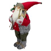 Northlight 18 Standing Santa Christmas Figure Carrying Presents and a Sled
