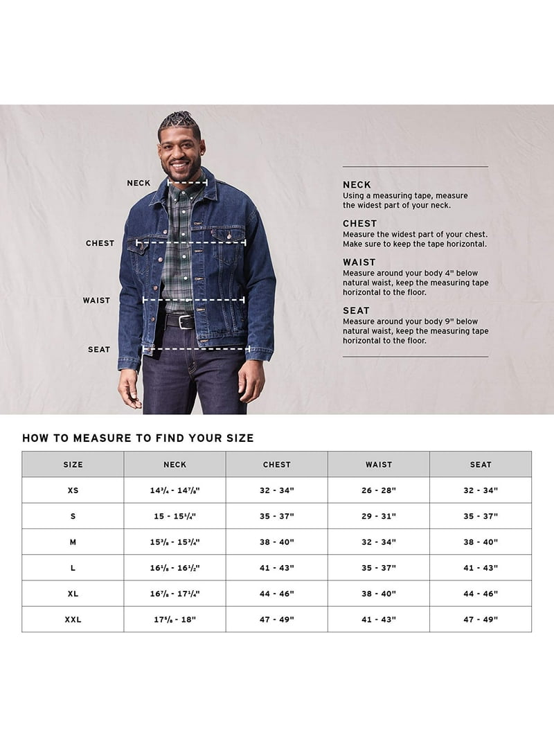Denim Jacket Big Star Jeans Size Chart Big Tall Levi's® 550
