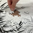thumbnail image 5 of Ambesonne Asian Themed Jigsaw Puzzle Durable Cardboard, Monochrome Art Leaves, 1000 pcs, White and Black, 5 of 6