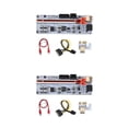 thumbnail image 4 of ZLight YY.Home PCI-E Riser Board 1x to 16x Expander Card Video Card 8 Capacitor Expansion Board for Computer Mining Red 2Set, 4 of 6