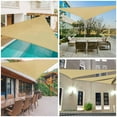 thumbnail image 2 of Yescom 20 Ft 97% UV Block Triangle Sun Shade Sail Canopy Outdoor Patio Pool Cover Net, 2 of 11