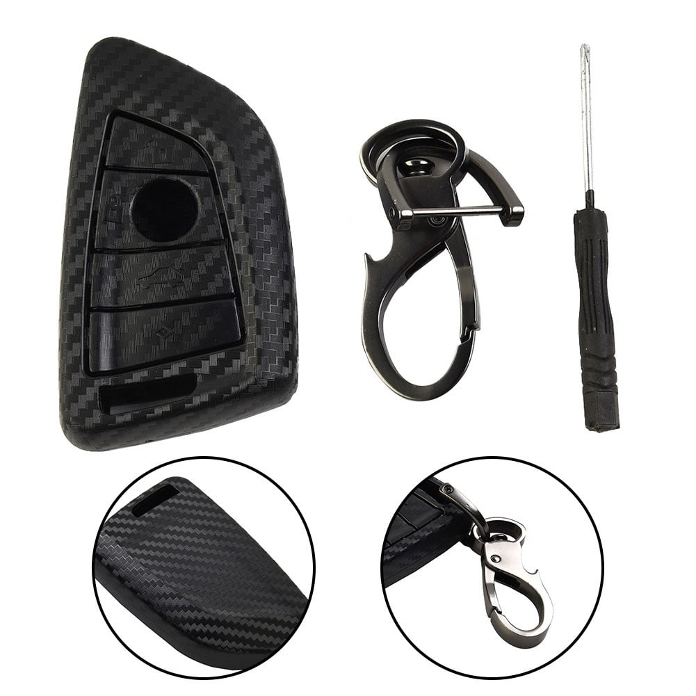 Leke 1pcs for BMW X1 X2 X3 X4 X7 3 5 6 Car Remote Key Keychain Holder