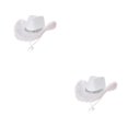 thumbnail image 3 of Guardurnaity Sombrero de vaquero elegante para hombres y mujeres Protección solar con ala ancha Sombrero de vaquera icónico de estilo americano Type1 NO1, 3 of 6