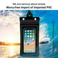 thumbnail image 2 of Ruiboury PVC Phone Waterproof Bag 3-layer Sealed Universal Solid Color Replacement Outdoor Seaside Pouch Pocket Accessories Black 1Set, 2 of 6