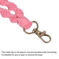 thumbnail image 3 of Uxcell Wrist Lanyard for Key, Braided Twisted Keyring Hand Wrist Lanyards Pink, 3 of 5