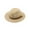 Beige, variant on D-GROEE Straw Sun Hats for Women Men Summer Sun Beach Hat Short Brim Straw Panama Fedora Hat