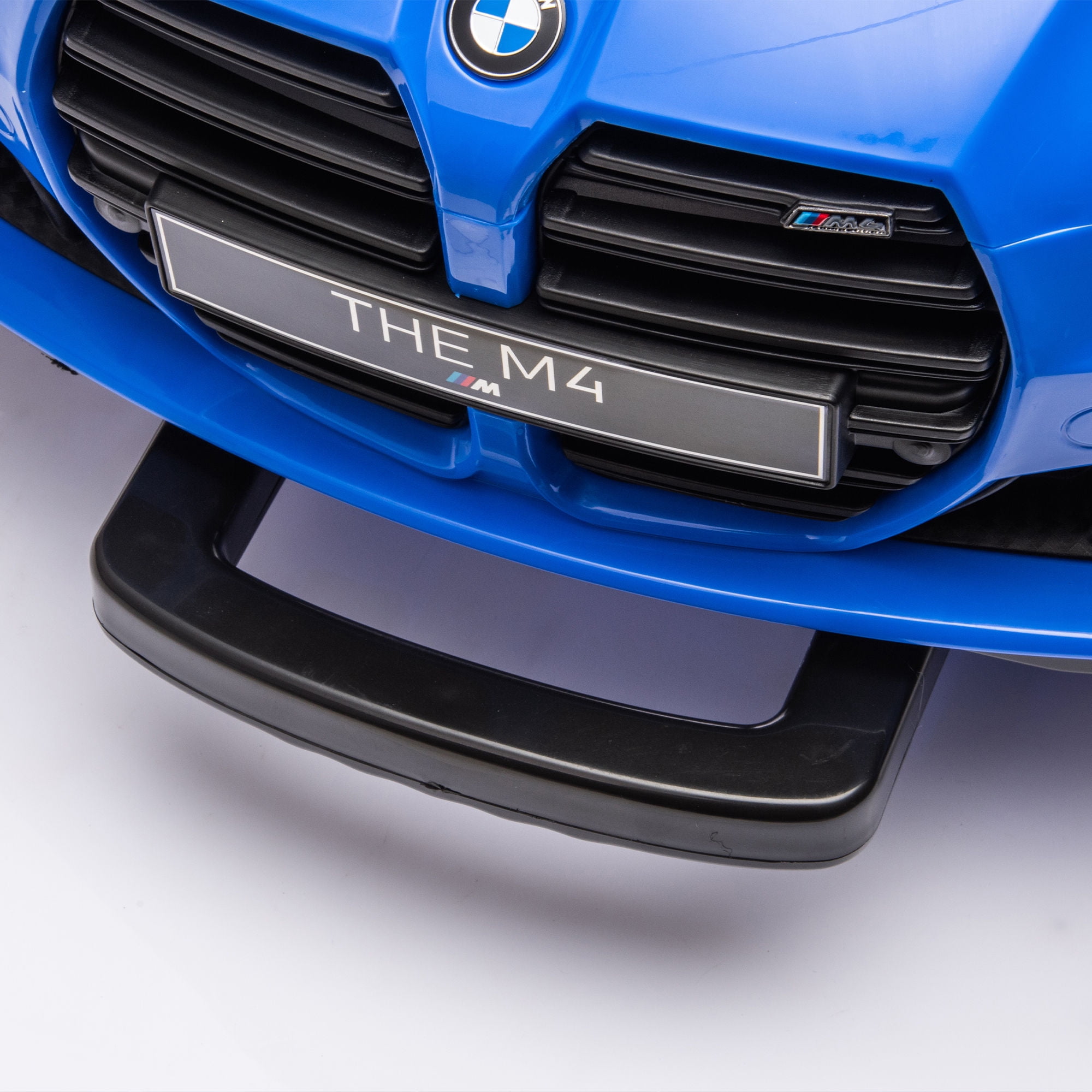 Bmw M4 12v Kids Electric Car with Parent Remote, Battery Powered Cars for Kids, Three Speed Adjustable,Power Display, Usb,Mp3 ,Bluetooth,Led Light,Story, Ride On Car for Boy and Girl Ages 3-8, Blue