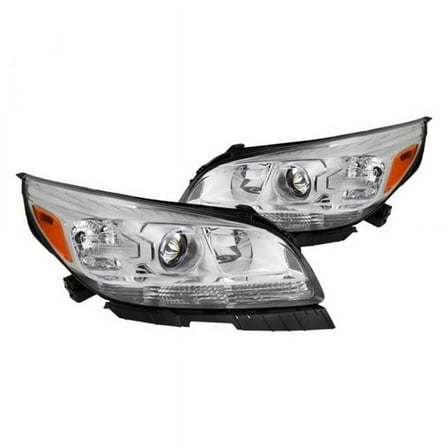 Spec-D Tuning 2LHP-MBU13-GO Chrome OE Style Projector Headlights for 2013-2015 Chevy Malibu