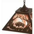 thumbnail image 4 of Meyda Tiffany 177227 Buffalo At Dawn 2 Light 22" Wide Pendant - Cafe Noir, 4 of 7